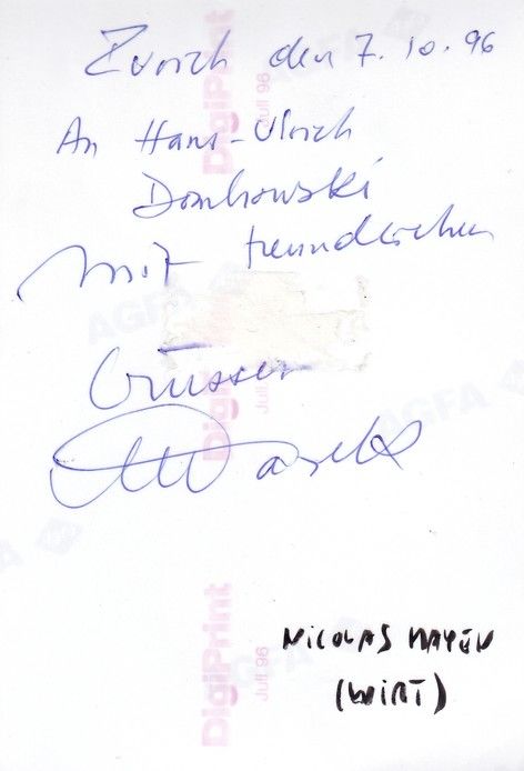 Autogramm Wirtschaft | Nicolas HAYEK | 1990er Foto (Portrait Color) CEO Swatch