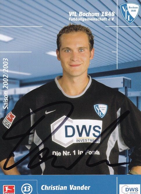 Autogramm Fussball | VfL Bochum | 2002 DWS | Christian VANDER