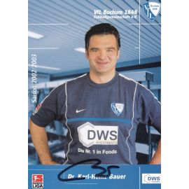 Autogramm Fussball | VfL Bochum | 2002 DWS | Dr. Karl-Heinz BAUER