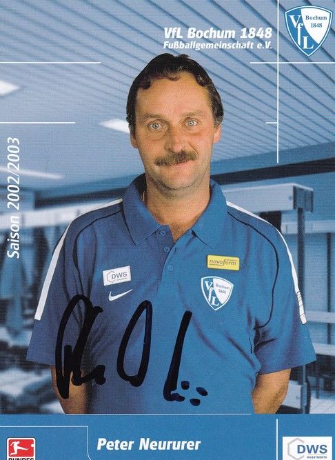 Autogramm Fussball | VfL Bochum | 2002 DWS | Peter NEURURER