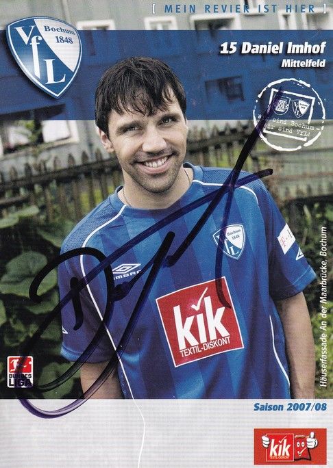 Autogramm Fussball | VfL Bochum | 2007 | Daniel IMHOF