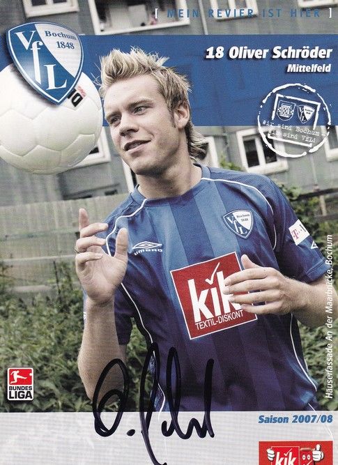 Autogramm Fussball | VfL Bochum | 2007 | Oliver SCHRÖDER