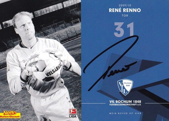 Autogramm Fussball | VfL Bochum | 2009 | Rene RENNO