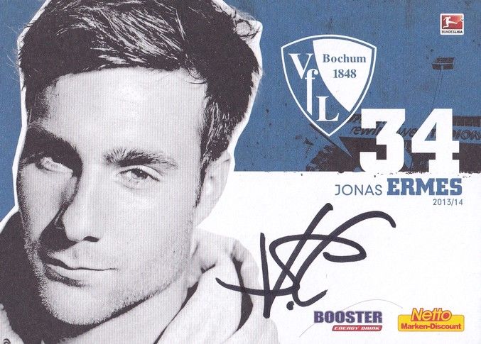 Autogramm Fussball | VfL Bochum | 2013 | Jonas ERMES