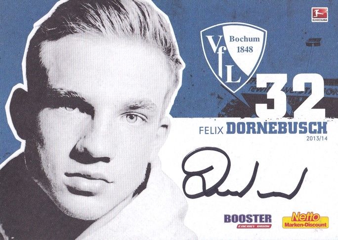 Autogramm Fussball | VfL Bochum | 2013 | Felix DORNEBUSCH