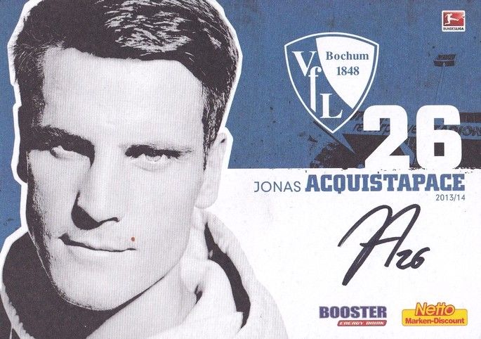 Autogramm Fussball | VfL Bochum | 2013 | Jonas ACQUISTAPACE