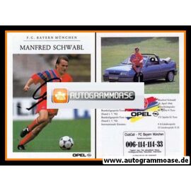 Autogramm Fussball | FC Bayern München | 1992 | Manfred SCHWABL