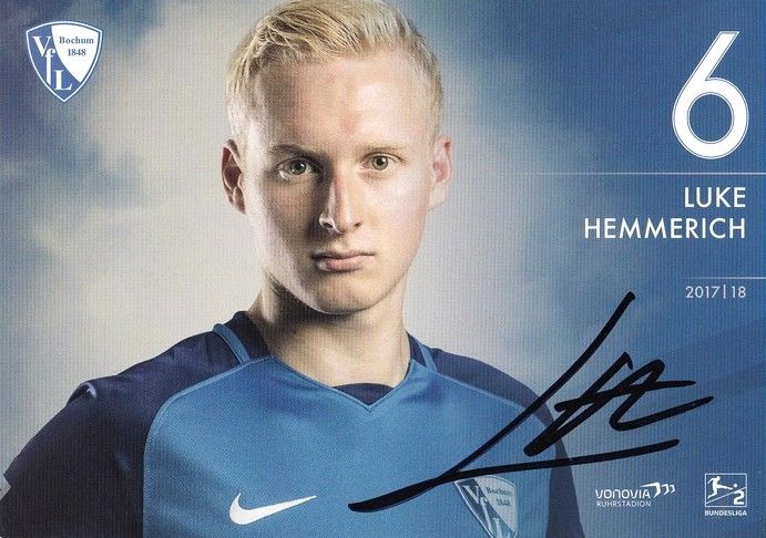 Autogramm Fussball | VfL Bochum | 2017 | Luke HEMMERICH