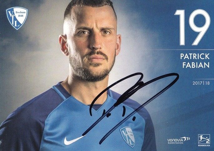 Autogramm Fussball | VfL Bochum | 2017 | Patrick FABIAN