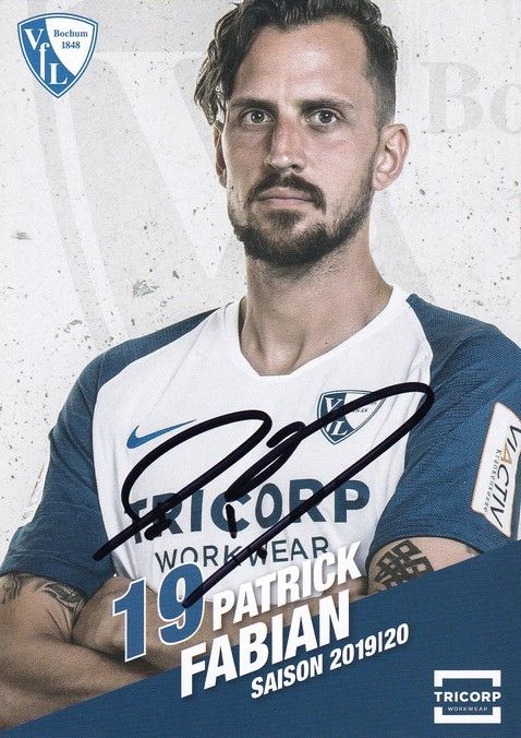 Autogramm Fussball | VfL Bochum | 2019 | Patrick FABIAN