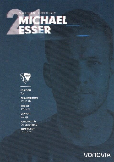 Autogramm Fussball | VfL Bochum | 2021 | Michael ESSER