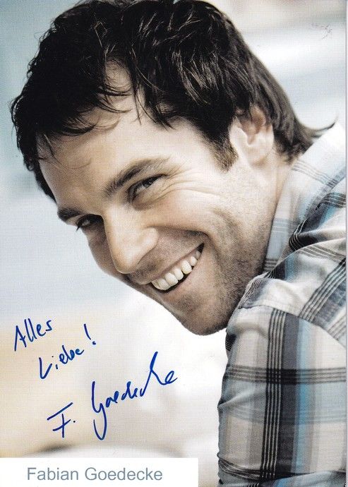 Autogramm Schauspieler | Fabian GOEDECKE | 2010er (Portrait Color) Hehn