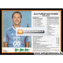 Autogramm Fussball | KFC Uerdingen 05 | 1985 | Werner BUTTGEREIT