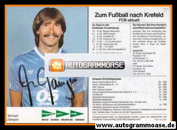 Autogramm Fussball | KFC Uerdingen 05 | 1985 | Michael DÄMGEN