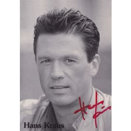 Autogramm Schauspieler | Hansi KRAUS | 1990er (Portrait SW) Czarnowski
