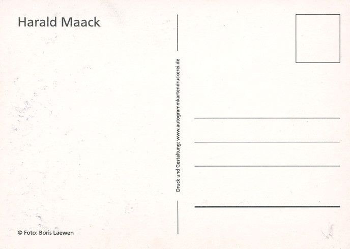 Autogramm Schauspieler | Harald MAACK | 2010er (Portrait Color) Laewen