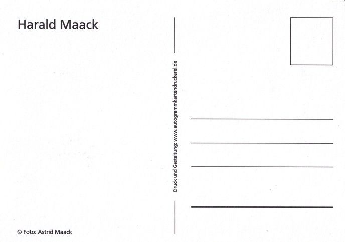 Autogramm Schauspieler | Harald MAACK | 2010er (Portrait Color) Maack