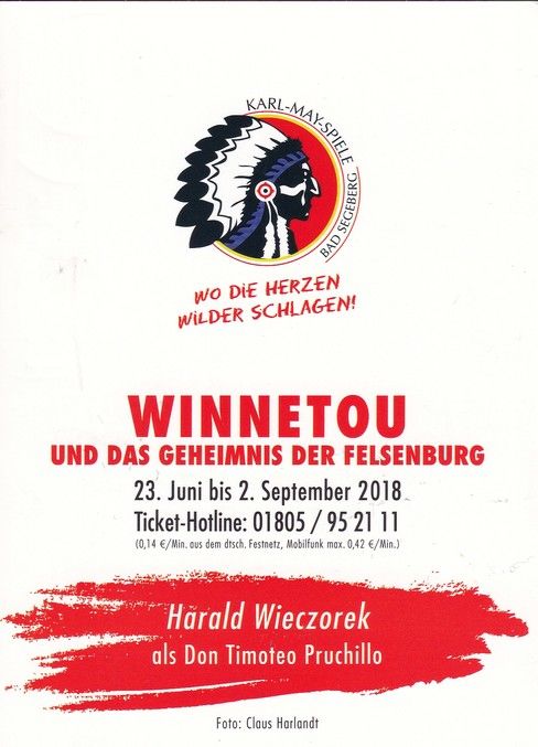 Autogramm Schauspieler | Harald WIECZOREK | 2018 (Portrait Color) Winnetou