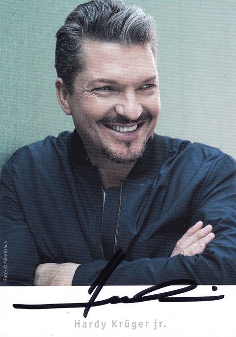Autogramm Schauspieler | Hardy KRÜGER jr. | 2018 (Portrait Color) Giger