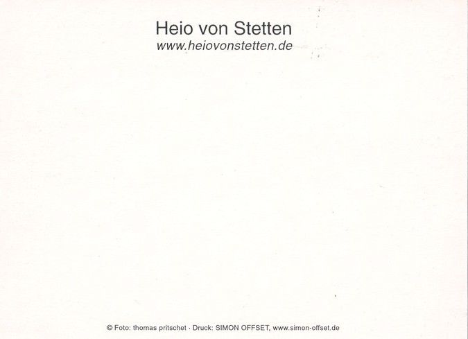 Autogramm Schauspieler | Heio VON STETTEN | 2010er (Portrait Color) Pritschet