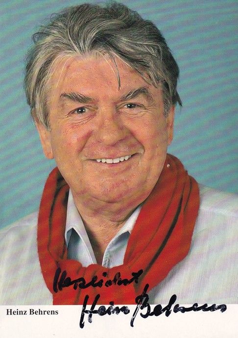 Autogramm Schauspieler | Heinz BEHRENS | 1990er (Portrait Color Rüdel) Schröder