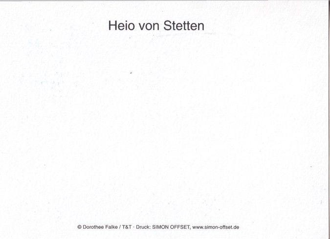 Autogramm Schauspieler | Heio VON STETTEN | 2010er (Portrait Color) Falke