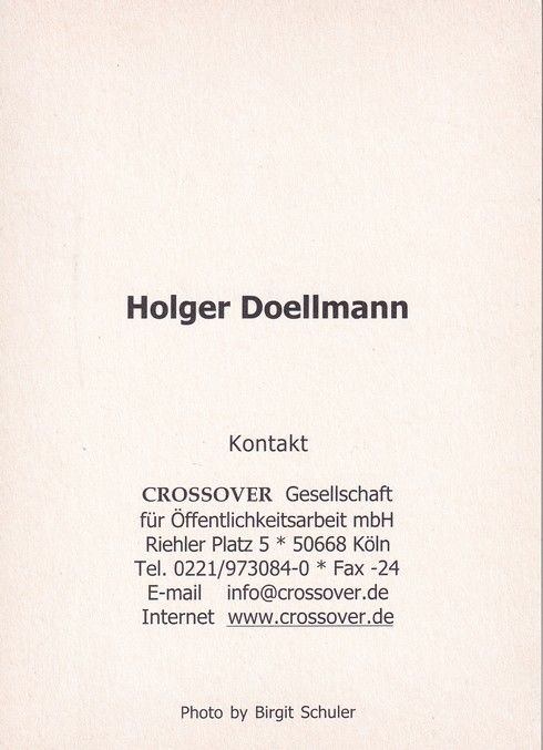 Autogramm Schauspieler | Holger DOELLMANN | 2000er (Portrait Color) Crossover