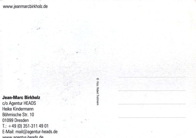Autogramm Schauspieler | Jean-Marc BIRKHOLZ | 2000er (Portrait SW) HEADS