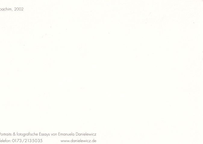 Autogramm Schauspieler | Joachim KROL | 2002 (Portrait SW) Danielewicz
