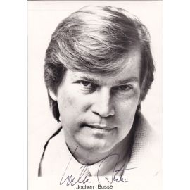 Autogramm Schauspieler | Jochen BUSSE | 1980er (Portrait SW Rüdel) Knoke