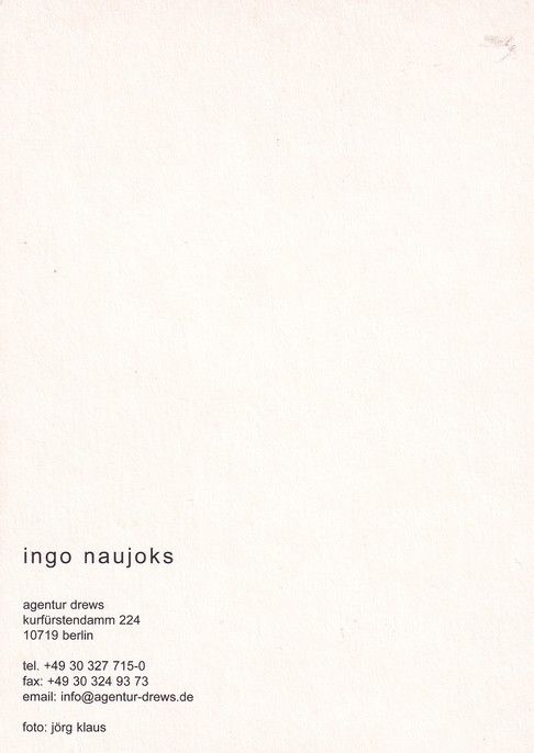 Autogramm Schauspieler | Ingo NAUJOKS | 2000er (Portrait Color) Klaus