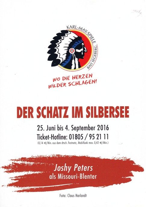 Autogramm Schauspieler | Joshy PETERS | 2016 (Portrait Color) Karl May
