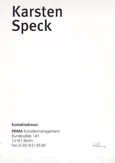 Autogramm Schauspieler | Karsten SPECK | 1990er (Portrait Color) Prima
