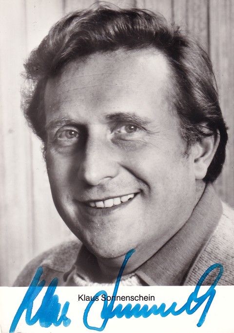Autogramm Schauspieler | Klaus SONNENSCHEIN | 1990er (Portrait SW) Theaterclub 1