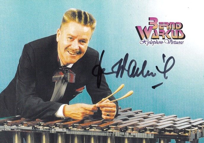 Autogramm Instrumental (Xylophon) | Bernd WARKUS | 1990er (Portrait Color) 1