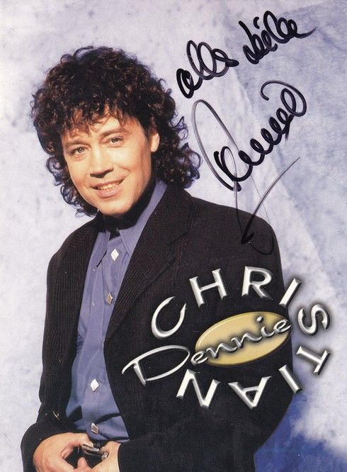 Autogramm Schlager | Dennie CHRISTIAN | 1990er (Portrait Color)