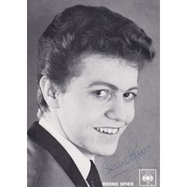 Autogramm Schlager | Bernd SPIER | 1964 "Dankeschön" (Portrait SW) CBS 1