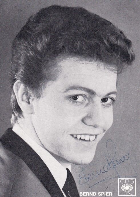 Autogramm Schlager | Bernd SPIER | 1964 "Dankeschön" (Portrait SW) CBS 1