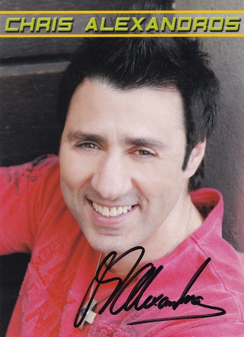 Autogramm Schlager | Chris ALEXANDROS | 2010er (Portrait Color) SAM