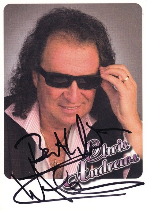 Autogramm Pop | Chris ANDREWS | 2011 "Fifty Fifty - 50 Years On Stage" (Portrait Color)