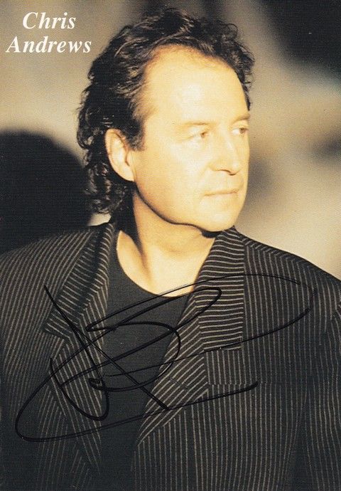 Autogramm Pop | Chris ANDREWS | 1990er (Portrait Color)