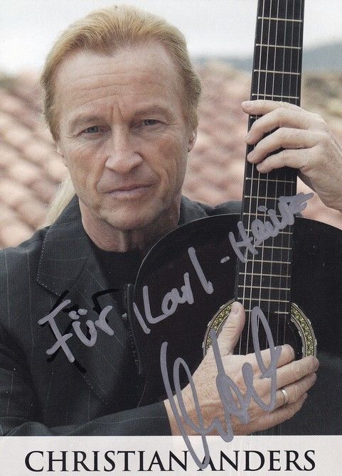 Autogramm Schlager | Christian ANDERS | 2011 "Es Fährt Ein Zug 3000" (Portrait Color)