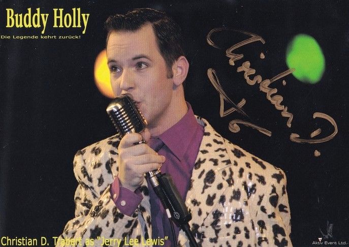 Autogramm Musical | Christian D. TRABERT | 2000er (Portrait Color) Buddy Holly