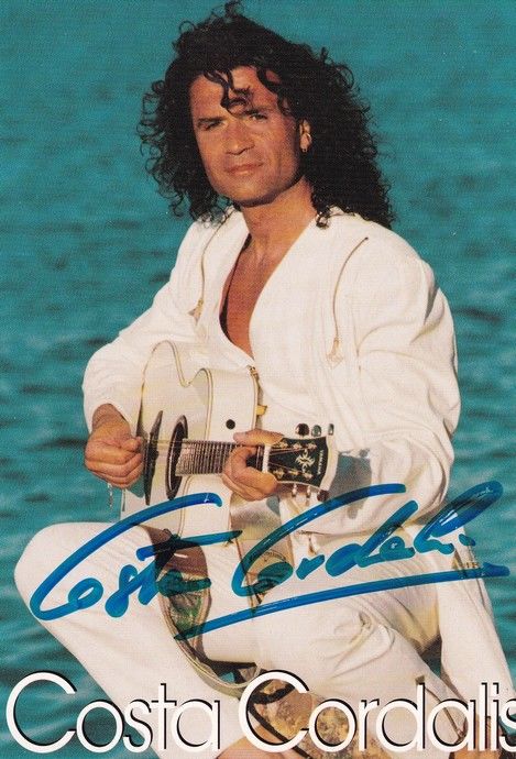 Autogramm Schlager | Costa CORDALIS | 1995 "Die Cordalis-Saga" (Portrait Color)