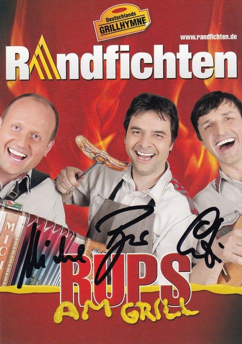 Autogramme Volksmusik | DE RANDFICHTEN | 2010 "Rups Am Grill" (Koch)