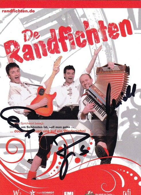 Autogramme Volksmusik | DE RANDFICHTEN | 2009 (Portrait Color) Abschied