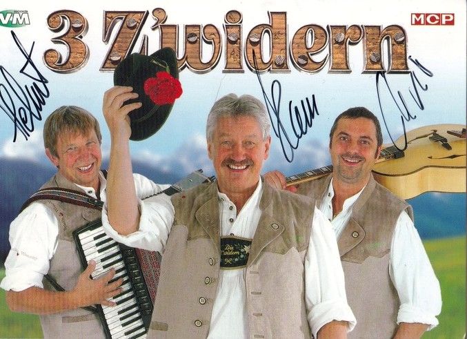 Autogramme Volksmusik | DIE 3 Z´WIDERN | 2000er (Portrait Color) VM MCP