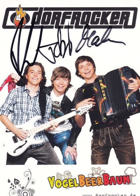 Autogramme Volksmusik | DIE DORFROCKER | 2010 "Vogelbeerbaum" (Ariola) 