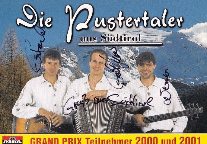 Autogramme Volksmusik | DIE PUSTERTALER | 2001 "Diese Sehnsucht" (Tyrolis)
