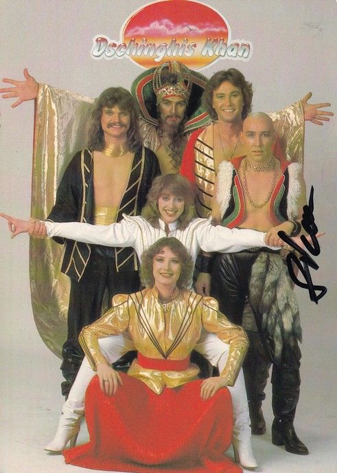 Autogramm Pop | DSCHINGHIS KHAN | 1980 "Rom" (Gruppenbild Color) Jupiter